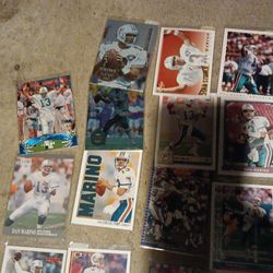 Dan marino Miami dolphins hof QB 54 card lot 90s