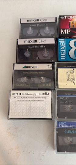 8 mm video tapes