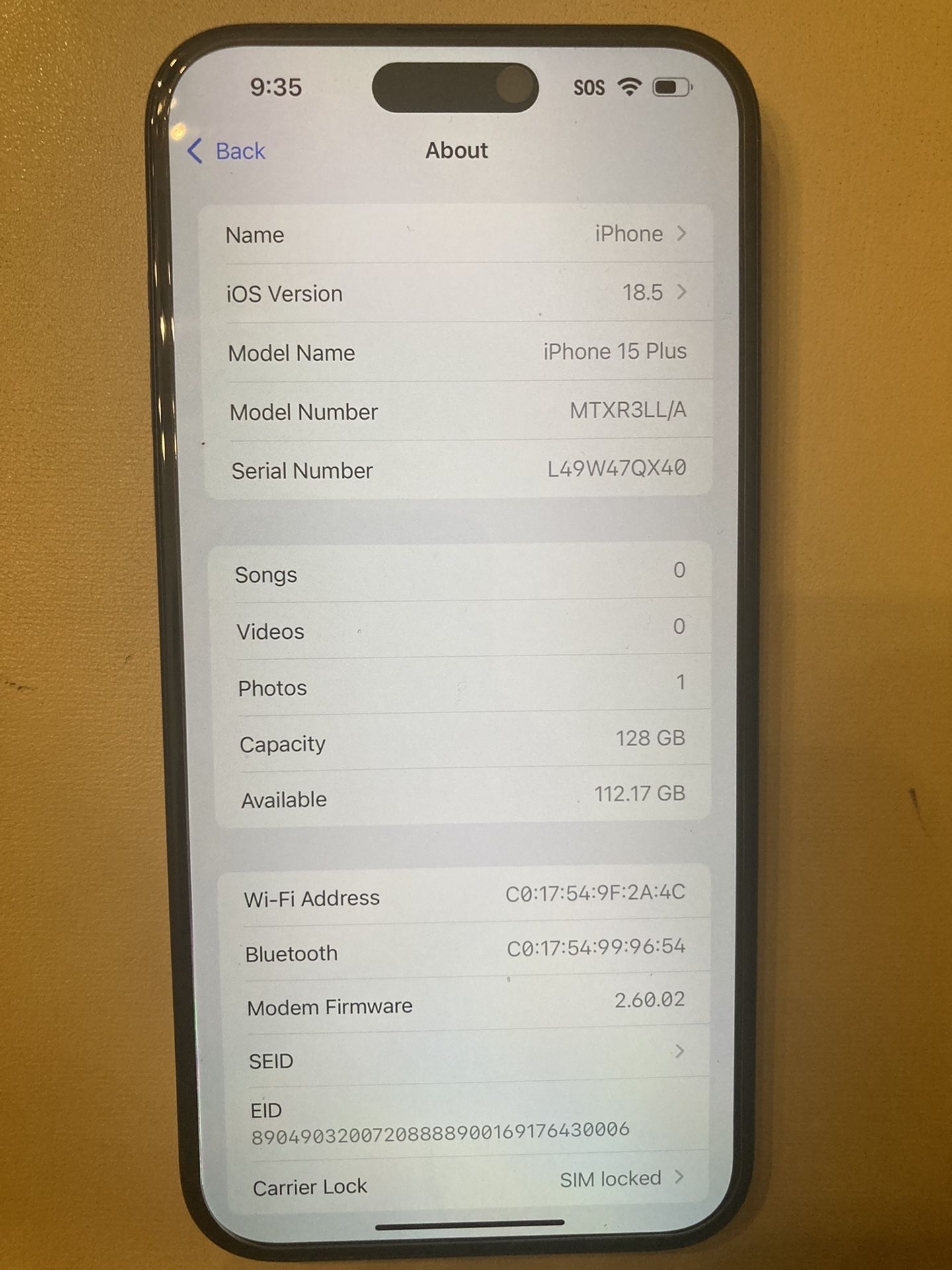iPhone 15 Plus PLEASE READ DESCRIPTION AT&T Cricket An H20 Carriers