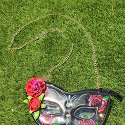 Betsey Johnson Masquerade Mask Crossbody Bag 