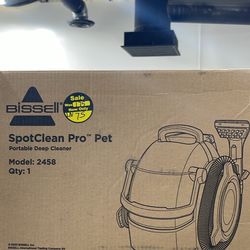 Bissell SpotClean Pet Pro Portable Carpet Cleaner, 2458