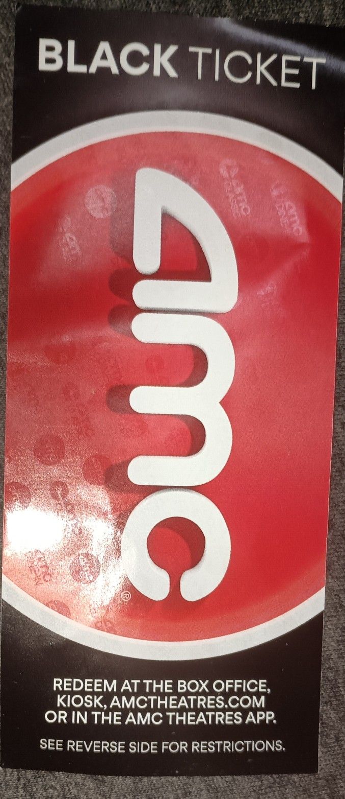 2 AMC Movie Tickets To Any Movie Any Time