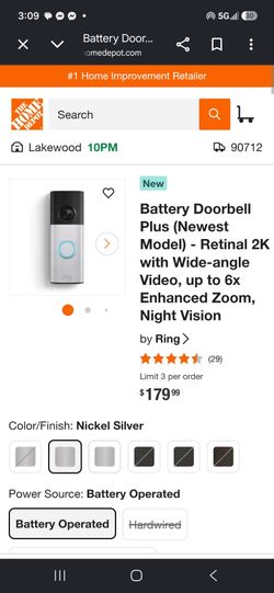 Ring Battery Doorbell Plus (2nd Gen)
