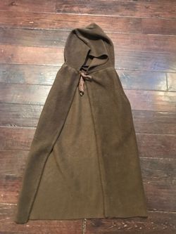 Brown hooded cape - child size