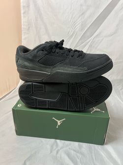 Air Jordan Low-Top Sneakers All Black Flight Court Size 9