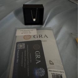 Moissanite Sphere Pendant 