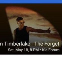 Justin Timberlake- The Forget Tomorrow World Tour