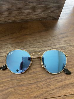 Round Ray Bans- light Blue