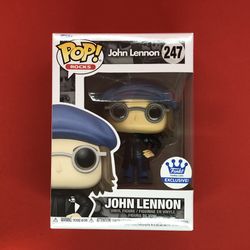 Funko Pop! Rocks John Lennon #247 In Peacoat Funko Shop Exclusive 