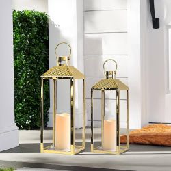 Lanterns Decorative Outdoor Set of 2 