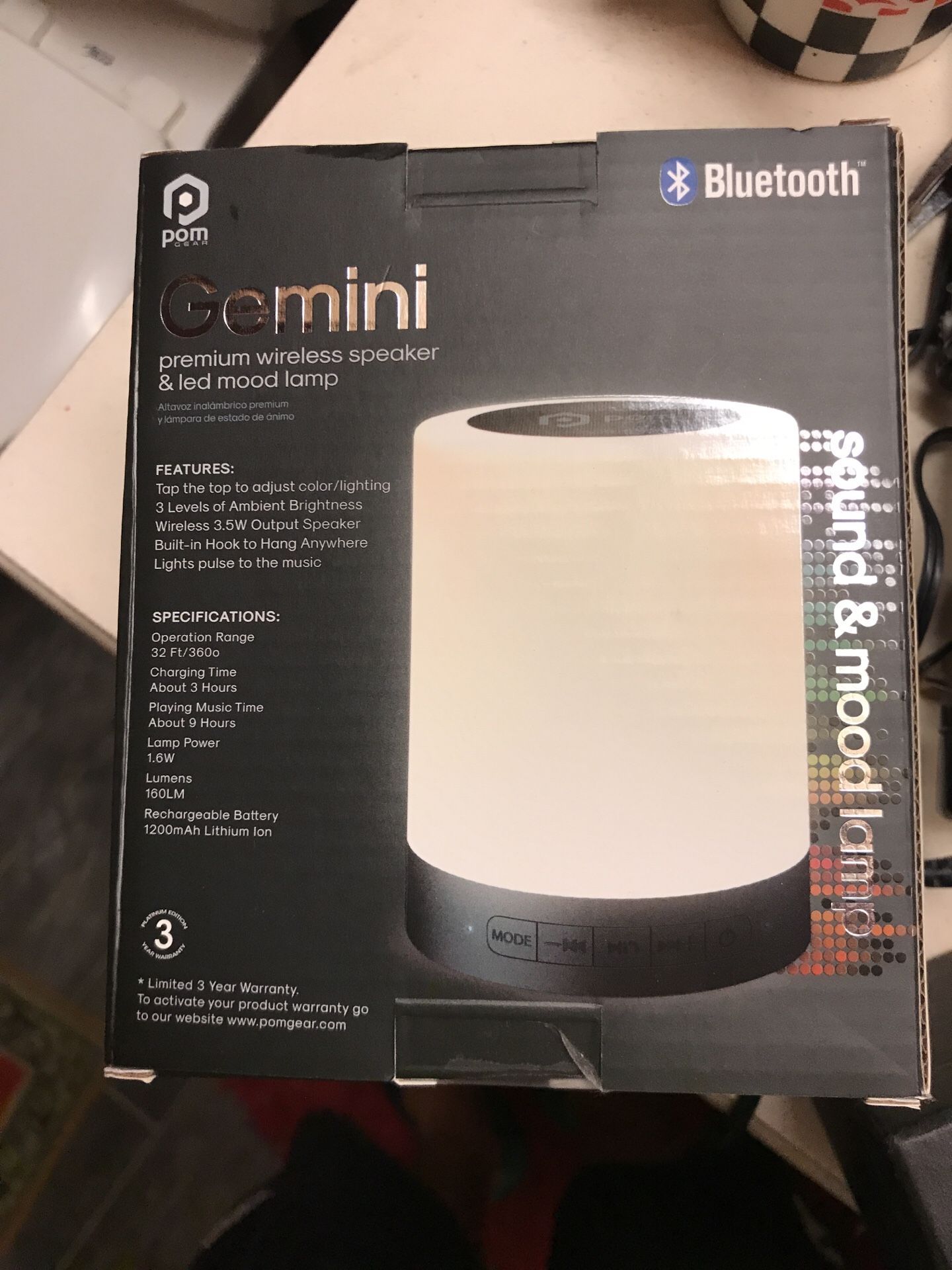 Gemini sound & mood lamp