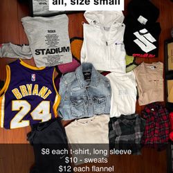 Men clothes all size S for cheap