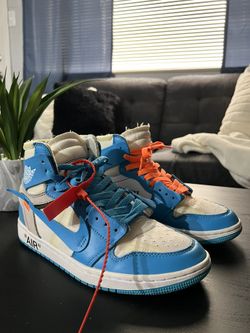  Off-White x Air Jordan 1 Retro High OG 'UNC'