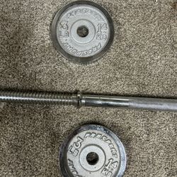 Standard 1in Bar And 3lb Plates