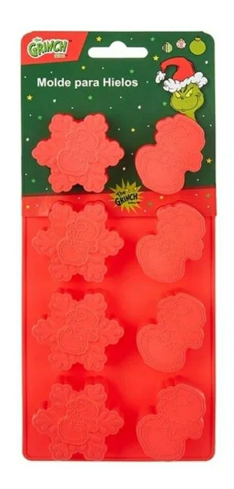 New small silicone mold of the grinch red 