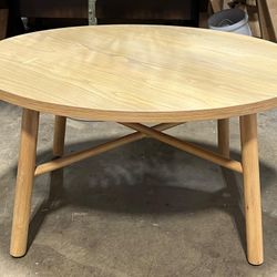 Shaker Coffee Table - - Hearth & Hand™ with Magnolia: Farmhouse Style, Rubberwood & MDF Veneer, 36" Diameter