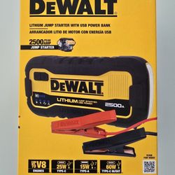 Dewalt 2500 Amp Lithium Jump Starter Power Bank