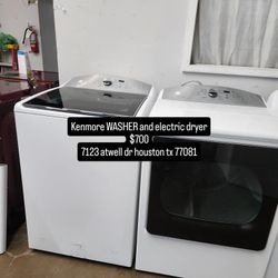 Kenmore WASHER And Electric Dryer LARGE 
