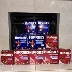 huggies size 5 bundle $135 (south sac)