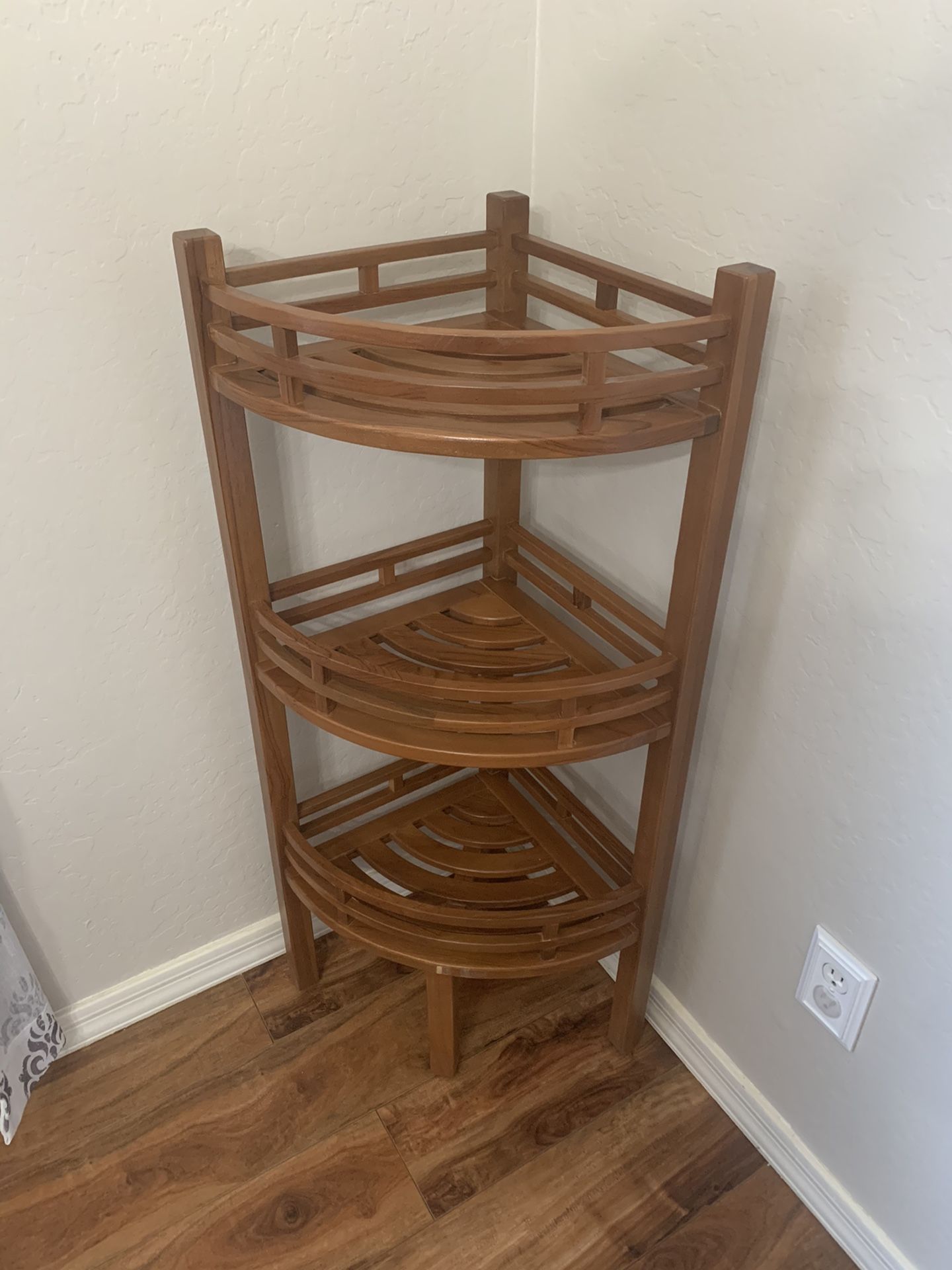 Wood Corner Shelf