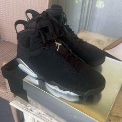 Metallic Silver Jordan 6 Size 11