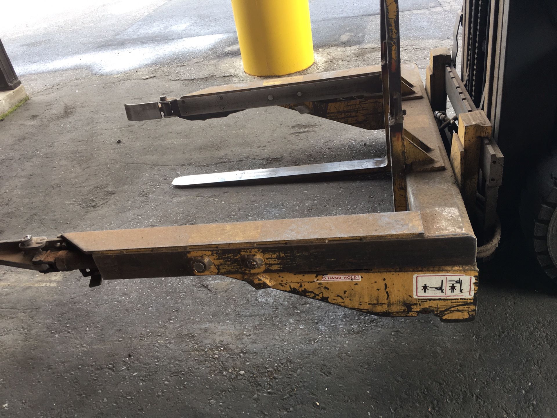 Bin Dumper Forklift Attachment