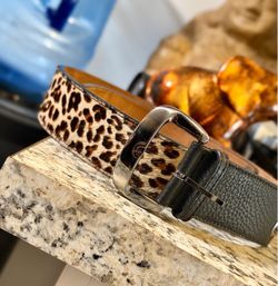 Wow 🤩 !! One-of-One Handmade Premium Leather Leopard Belt – Custom Piece !