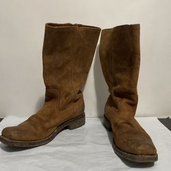 Frye Boots Distressed Suede women 7.5B 77278