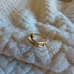 Gold Tone Snake Ring Size 7