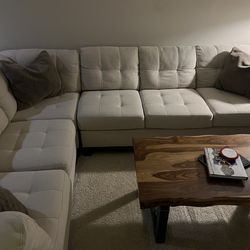 Beige 3 Piece Sectional