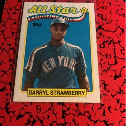 4 Baseball cards Darryl Strawberry