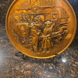 Vintage Metal Wall Plate – 11”
