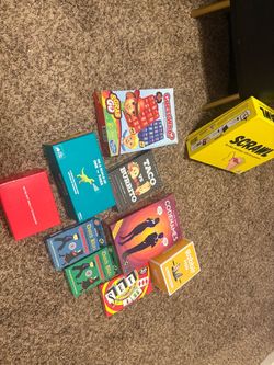 Lot of 9 Board and Card Games