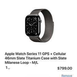 Apple Watch 11 46mm Titanium GPS+Cellular