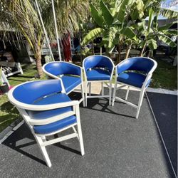 Royal Blue Bar Chairs 