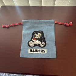 Light blue Mickey Mouse, Raiders bag