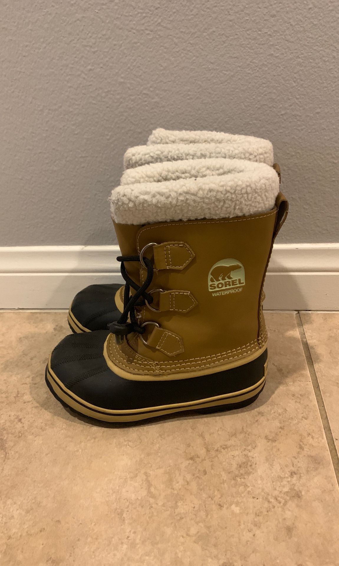 Sorel Waterproof Kids Boots, Size 2