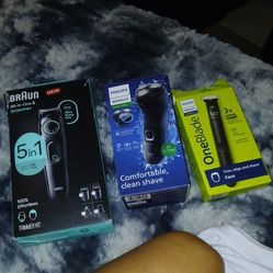 Braun And Philips Shavers