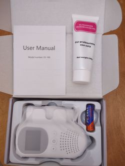 Fetal heartbeat monitor. Speaker and digital screen. Never used , open box.