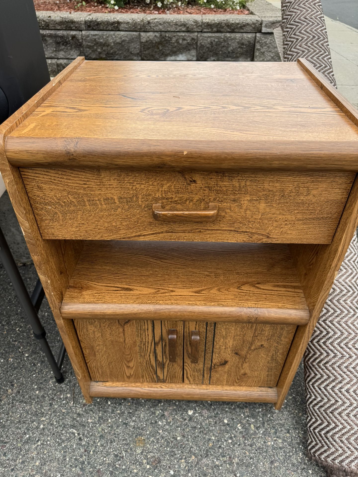 Rolling Cart With Drawer And Cabinet