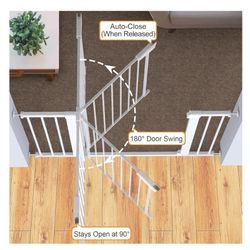 Cumbor 29" - 42" Baby Gate For Stairs