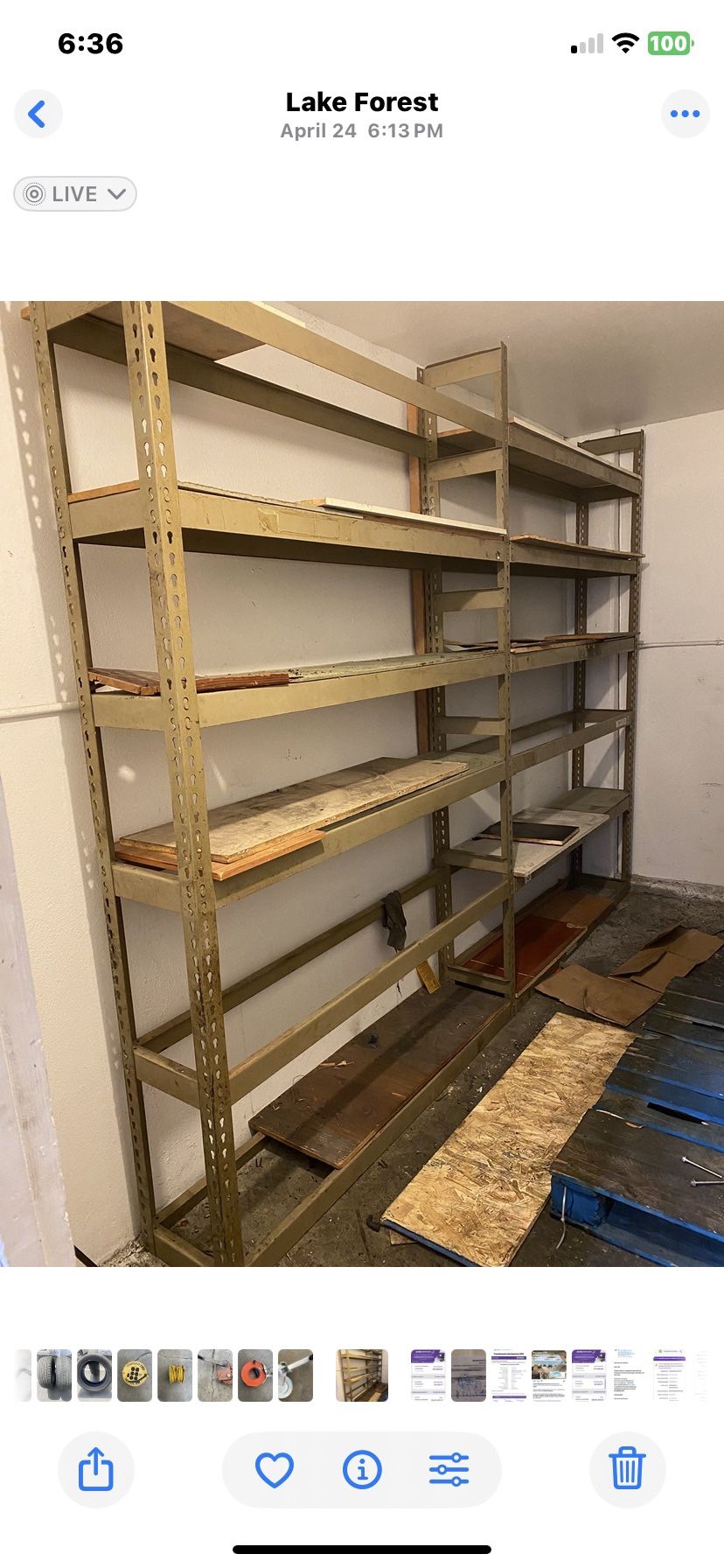 8 H X5w heavy duty metal rack $85 for Sale in Hemet, CA - OfferUp