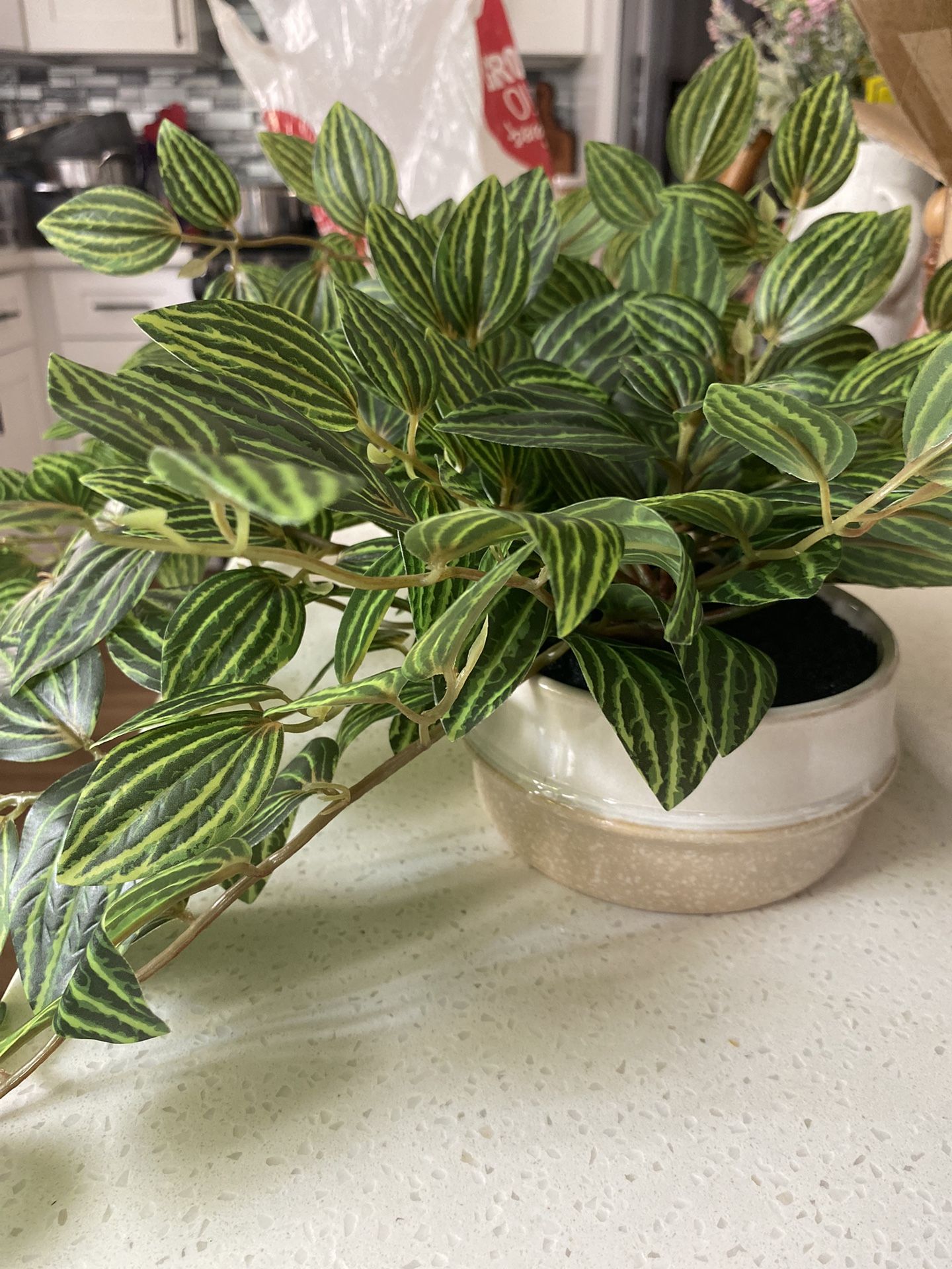 Two Fake Plants Indoor Artificial Silk