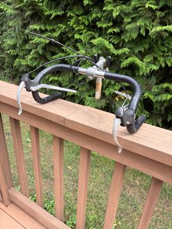 Vintage 1970s Road Bike Drop Handlebar Cockpit Set
