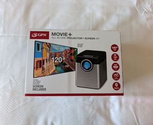 GPX All In One Movie + LED Projector & Screen Kit w/ 120" Screen PJ504VPS ~ NIB