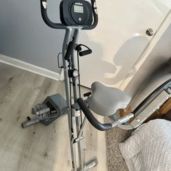 Exercise stationary foldable bike
