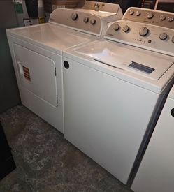 WHIRLPOOL TOP LOADER WASHER AND DRYER SET.....$ 500