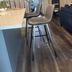 Two High Kitchen Chairs