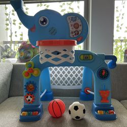 Toddler Basketball Hoop & Soccer Goal, Toys for 1 2 3 Year Old Boys Girls