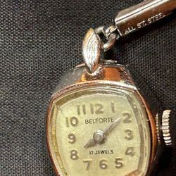 Ladies Working Belfort Windup Silver Watch